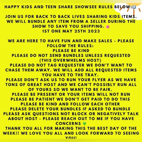 EVERY THURSDAY Kids share show days - Picture 3 of 4